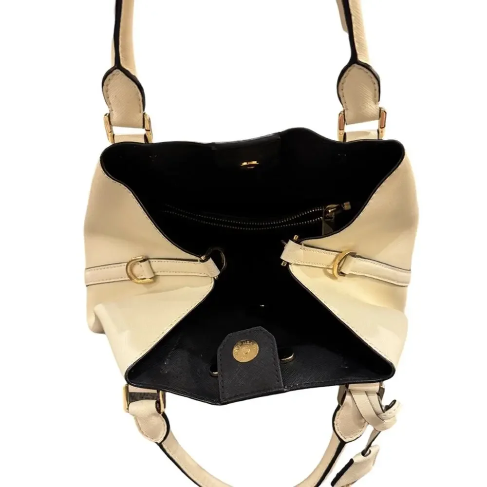 Michael Kors Off White Leather Greenwich Tote